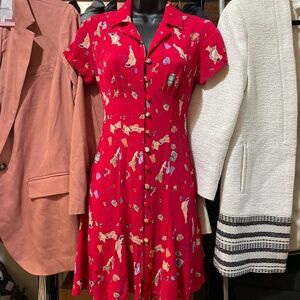 Vintage Hawaiian Beach print dress